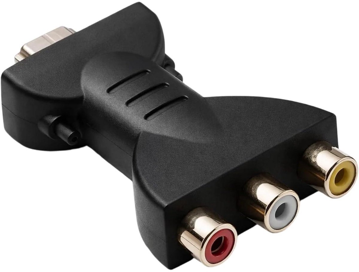 SSTRWGOOD HDMI1 naar AV-adapter - HDMI1 naar 3RCA composiet video-converter 1080p - Mini video-converter - met rode, witte en gele tri-signaalinterfaces - Geschikt voor camera's, dvd-spelers, settopboxen en oudere tv's