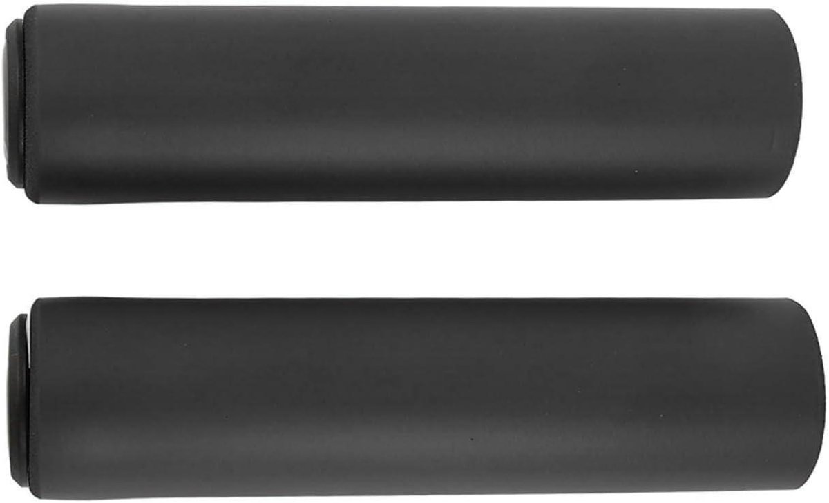 Fiets Handvatten - Stuurgrepen Siliconen - Comfortabel Fietsen - Antislip Zacht - 22 mm Diameter - Zwart