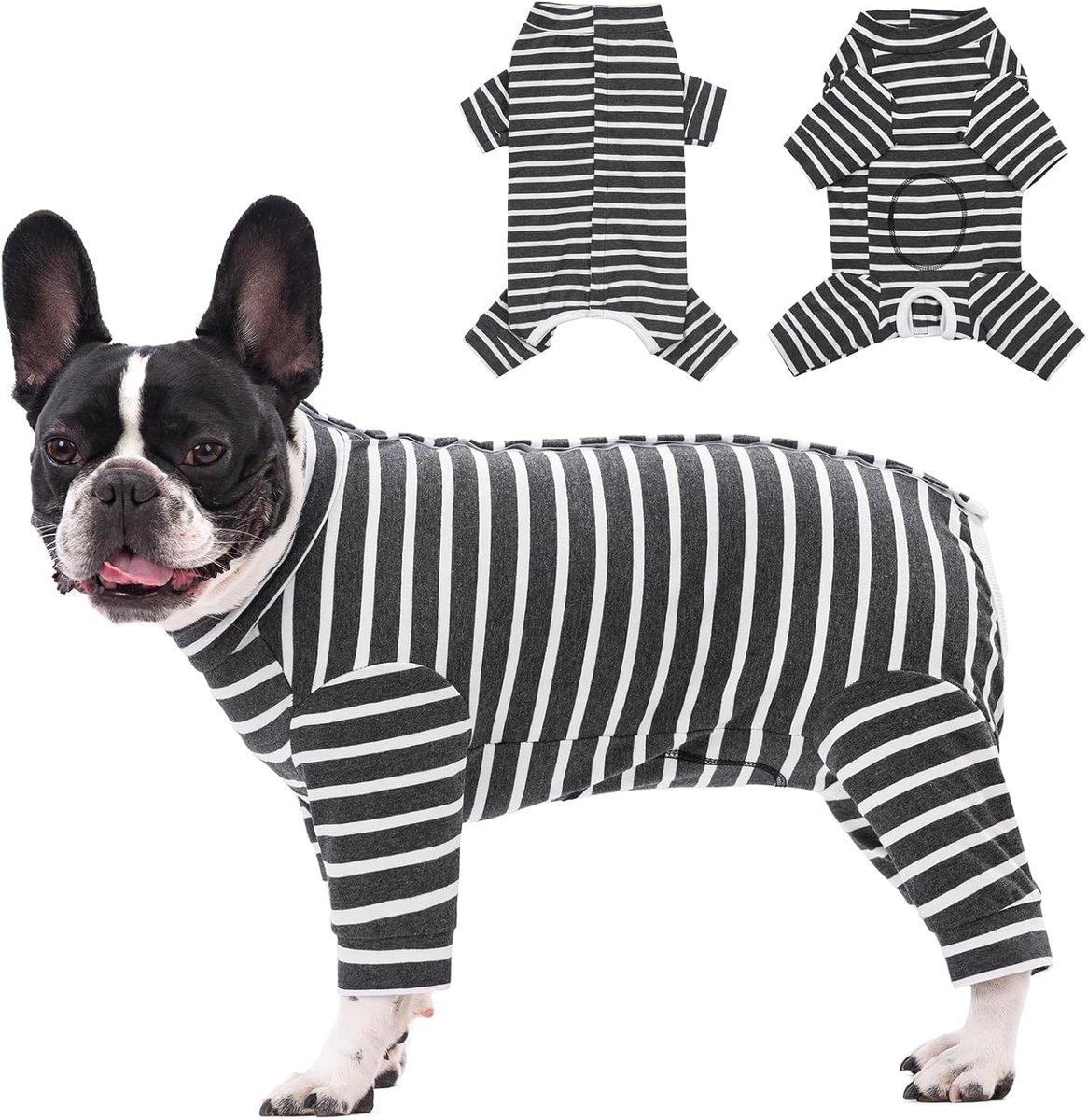 Herstelpak voor honden - bodysuit met lange mouwen na operatie, medisch huisdiershirt, onesie, ter bescherming van wonden, chirurgisch pak voor reu/vrouwelijke honden, puppypyjama voor kleine