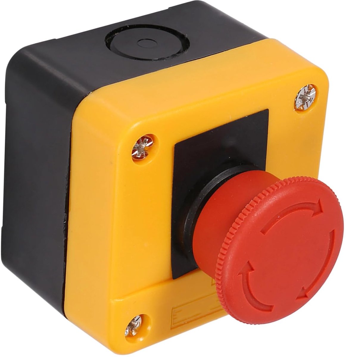1Pc 660V 10A Plastic Omhulsel Rood Bord Noodstop Paddestoel Drukknop Nieuw