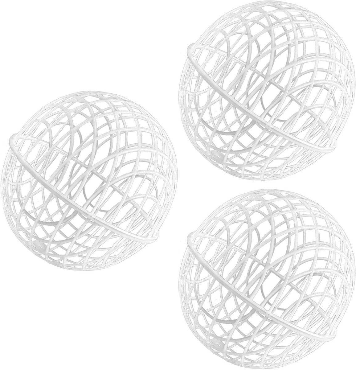 Kippen Bal Kooi - Verplaatsbare Graasballen - Pluimvee Lucht - Bescherming Tegen Roofdieren - Set Van 3 - Wit