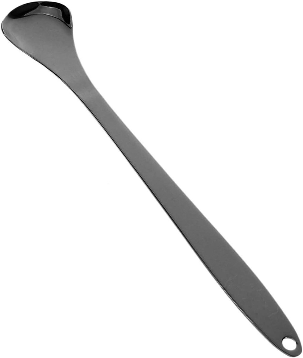 Tongschraper RVS - Mondverzorging - Frisse Adem - Ergonomisch Ontwerp - 15 cm - Zwart