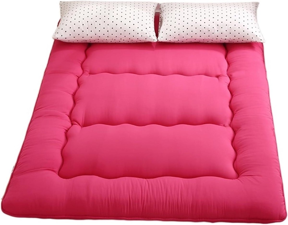 Vouwmatras - Dikke mat - Ontspannen slapen - Lichtgewicht ontwerp - 200 x 220 cm - Fuchsia