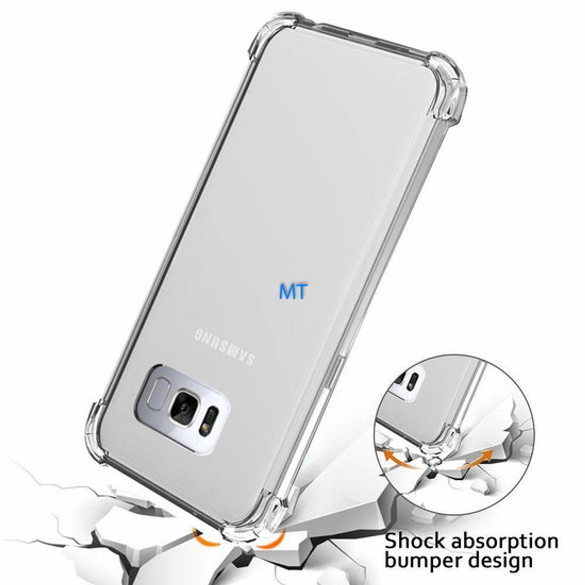 Gorilla Anti Burst Case geschikt voor Samsung Galaxy A50 - Transparant