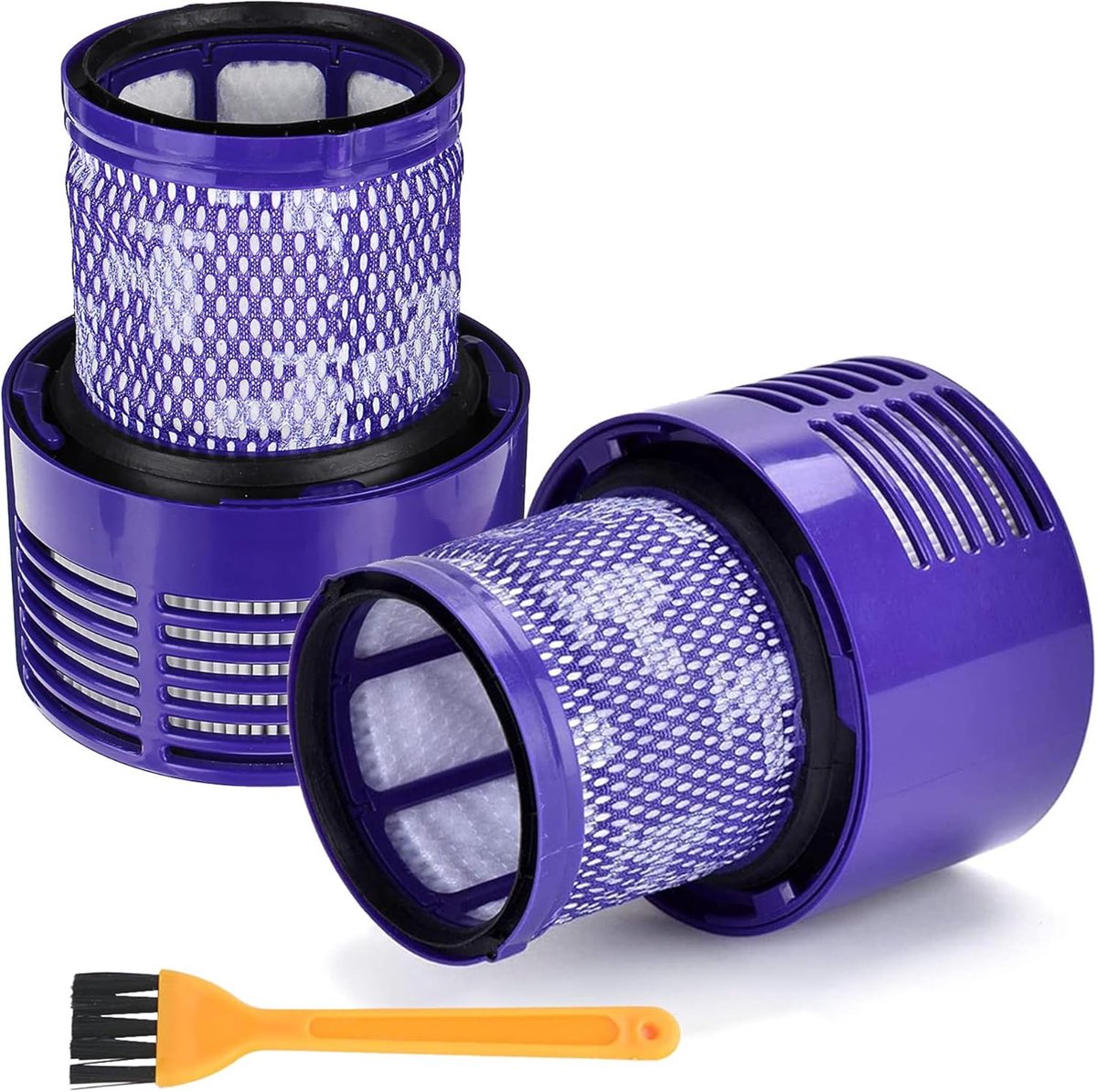 2Pack V10 Filter voor Dyson, Vacuümfilter Vervanging voor V10 Cycloon Serie | Absolute Animal Motorhead Total Clean, SV12 Stofzuiger - Wasbaar en herbruikbaar, vervang V10 Part # 969082-01