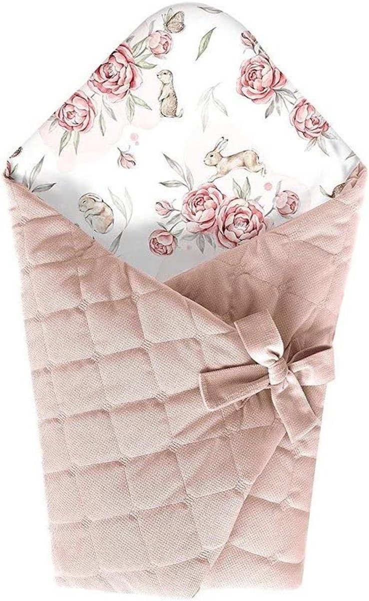 Baby Swaddle Wrap - Baby Deken - Baby Comfort - Anti-allergisch - 75 x 75 cm - Roze