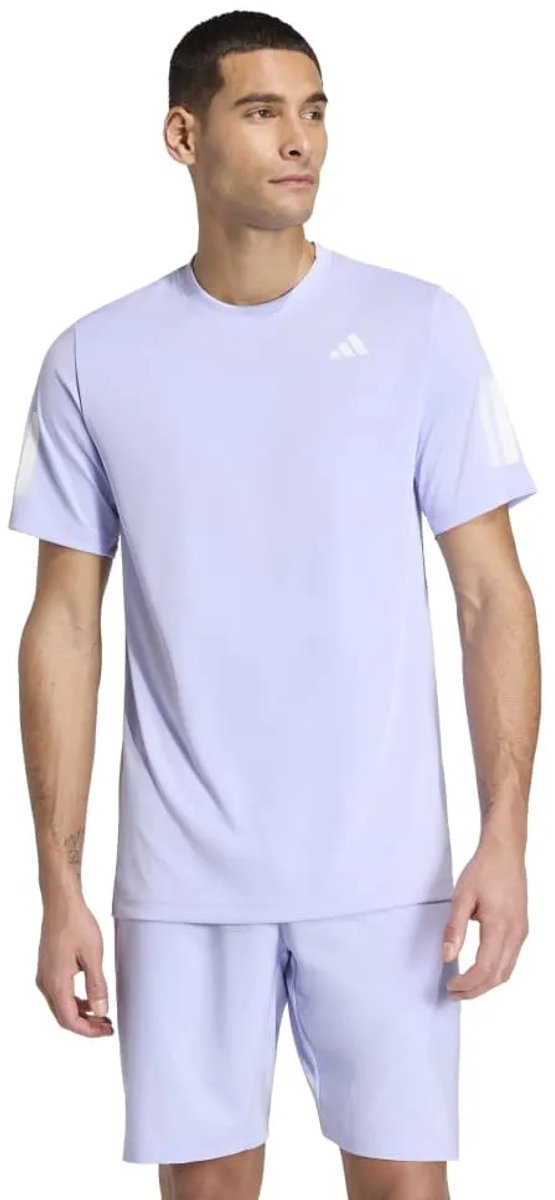 Adidas Club 3str T-shirt Met Korte Mouwen Man Violet Tone