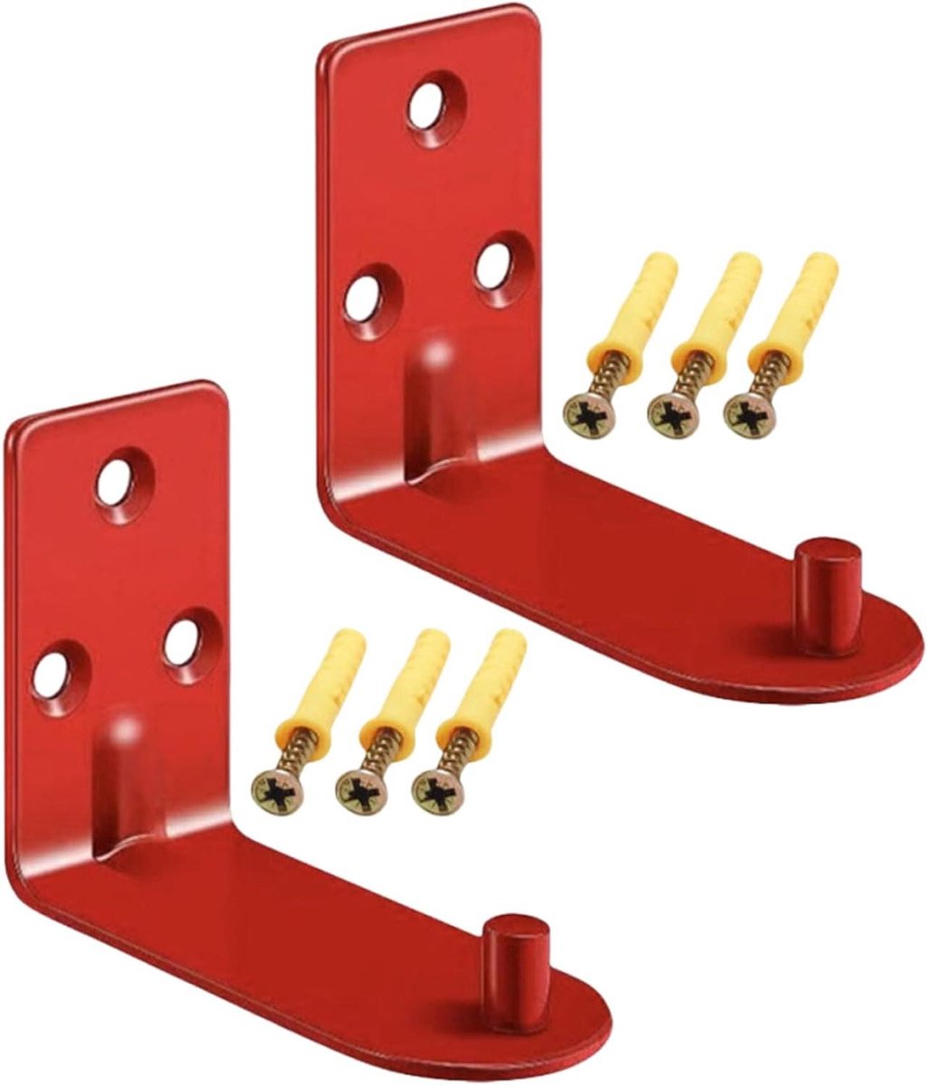 Brandblusser Beugel - Brandblusserhouder Muurbeugel - Veiligheid Organiseren - Roestbestendig Metaal - 9 kg compatibel - Rood