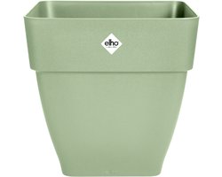 Elho Vibia Campana Vierkant 30 - Bloempot voor Buiten - Ø 28.8 x H 28.2 cm - Pistachegroen