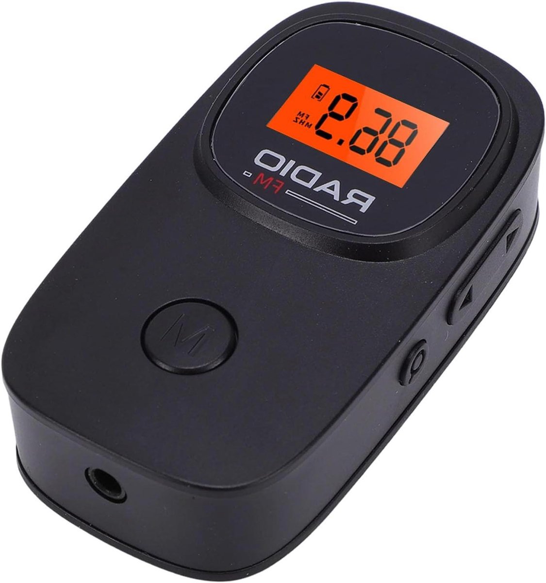 Draagbare Zakradio - Pocket FM-Radio - Muziek Luisteren - Automatisch Zenders Zoeken - 7 x 3.9 x 3 cm - Zwart