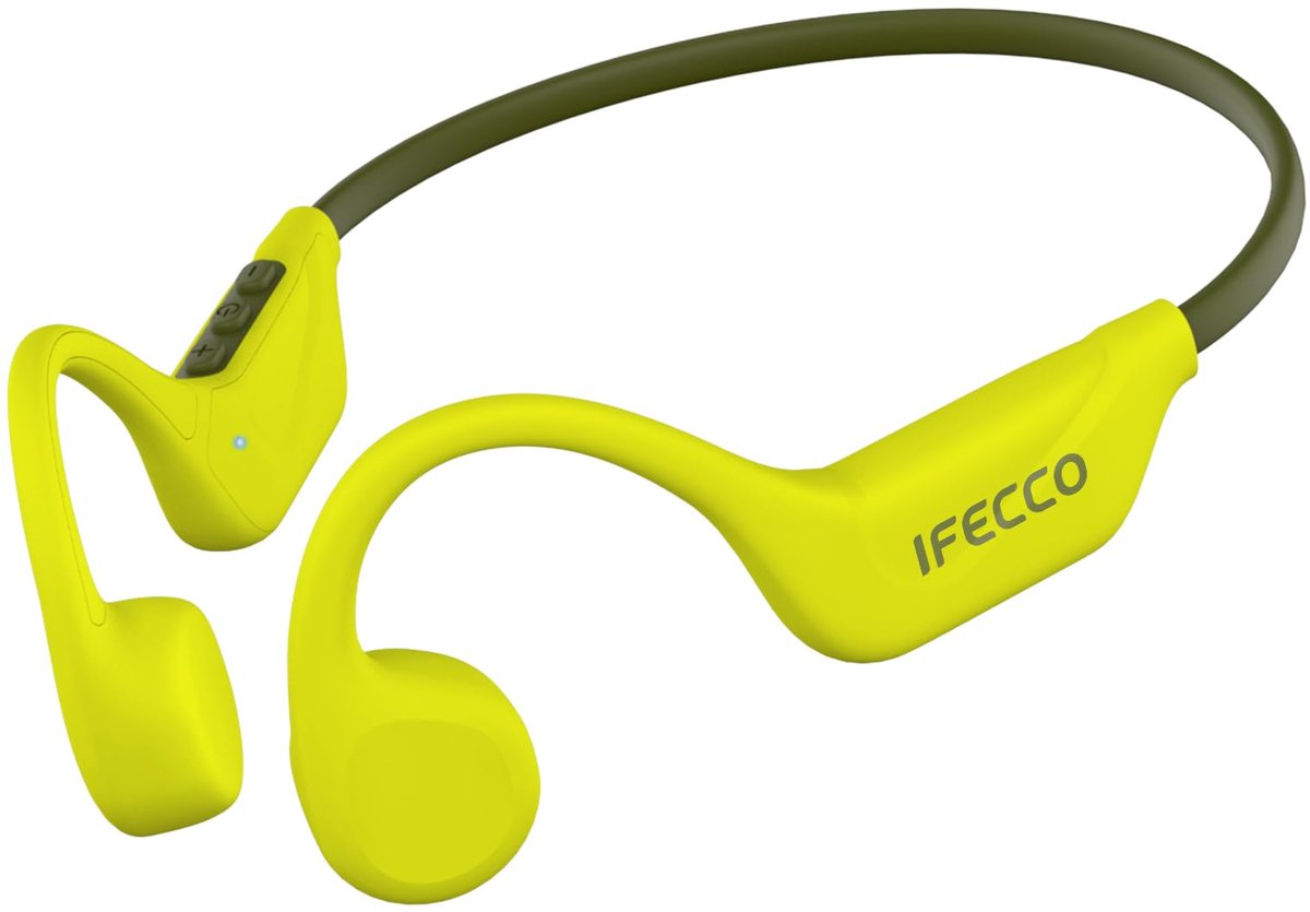 SnelShoppen - Beengeleidende Hoofdtelefoon Bluetooth 6.2 - Draadloze Sport Hoofdtelefoon met Microfoon - IPX5 Waterdichte Oordopjes voor Fietsen Hardl