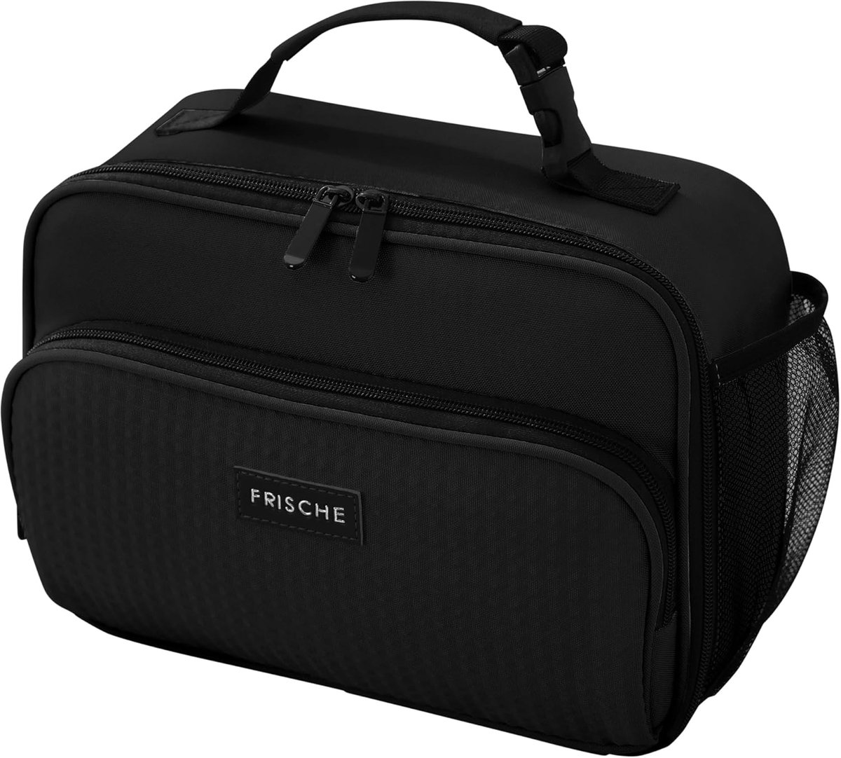 SnelShoppen - Insulated Lunch Bag 6.3L - Waterdichte Thermische Koeltas - Herbruikbare Lunchbox voor Werk, Picknick en Reizen - Zwart