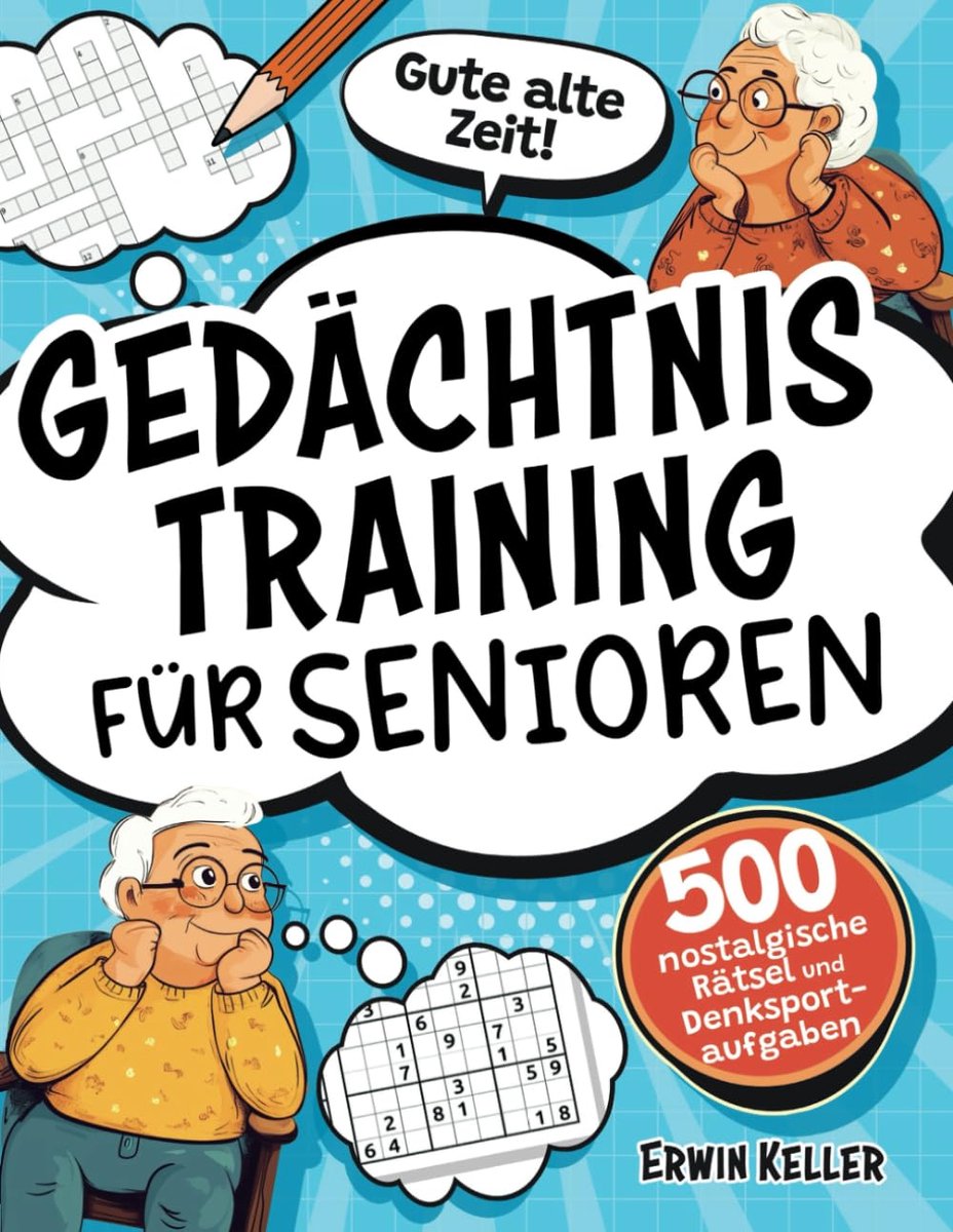 SnelShoppen - Gedächtnistraining voor Senioren - 500 Nostalgische Rätsel en Denksporttaken voor Geestelijke Fitheid en tegen Vergeetachtigheid