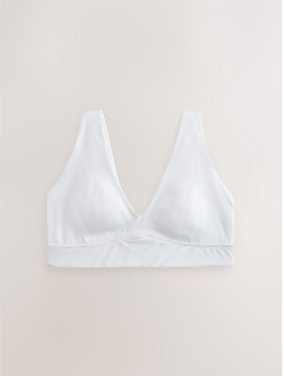 Next Dames - Onder de arm en achterzijde gladmakende Ultimate Comfort beha zonder beugel - Wit White