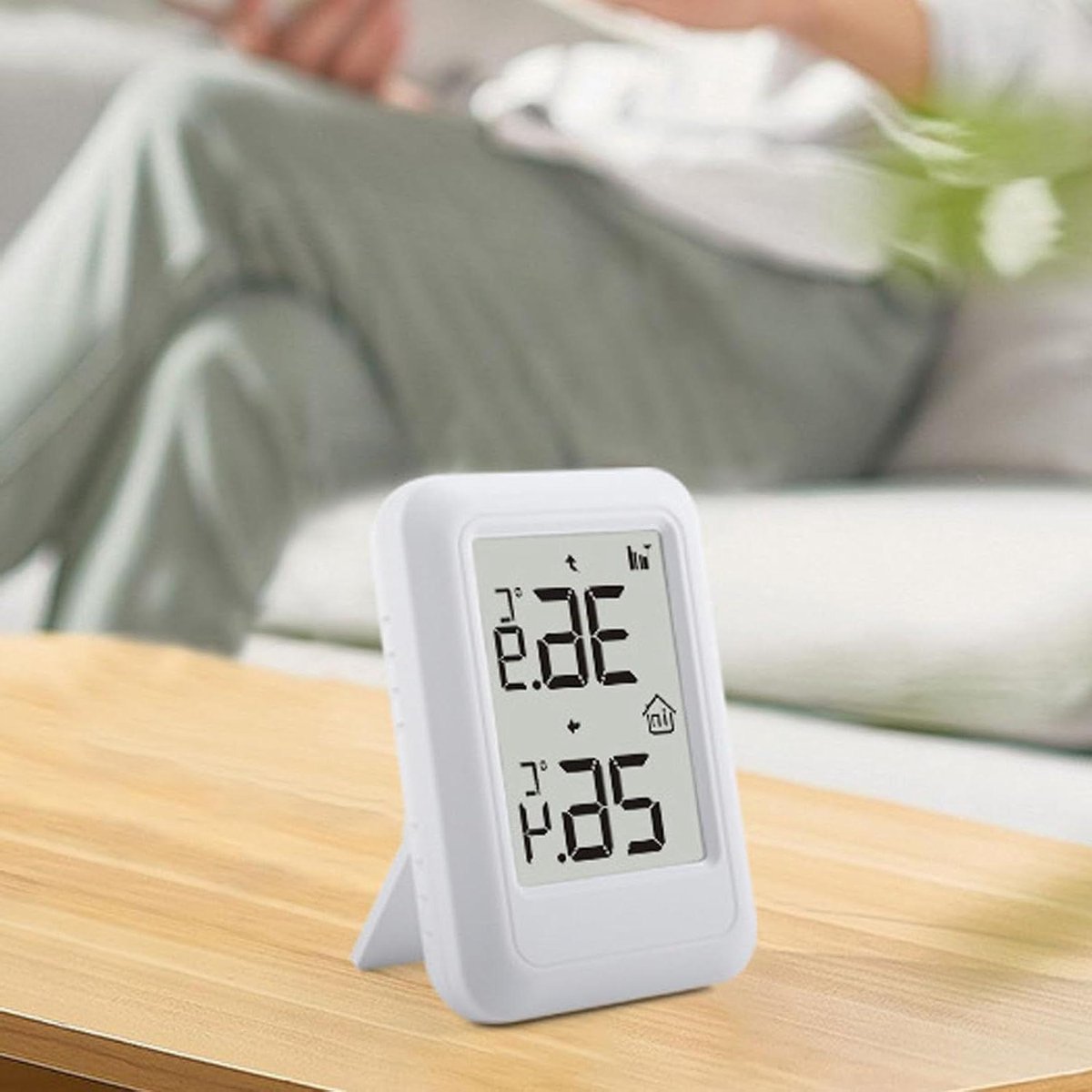 Draadloze Thermometer - Binnen Buiten Meter - Temperatuur Monitoren - Lange Afstand - 100 Meter - Wit