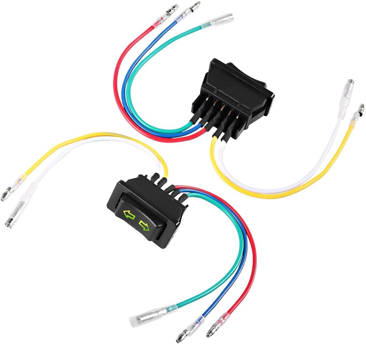 Raamschakelaar Elektrisch - Venster Schakelaar - Auto Reparatie - Automatische Terugkeer - 2 stuks - Zwart