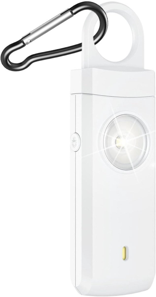 Persoonlijk Alarm - Veiligheidssirene Noodfluit - Noodsituaties Melden - 130dB Luide Sirene - 5x2.8x10cm - Wit