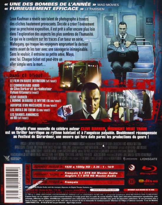 Midnight Meat Train - Horror Film - Film Kijken - Cult Klassieker - Blu-ray - Niet Van Toepassing — afbeelding 2
