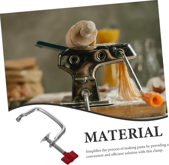 Pastamachine Handgreep - Noedelmaker Clip - Pasta Maken - Efficiënte Vervanging - 2 Stuks - Rood van Pastamachine — afbeelding 5