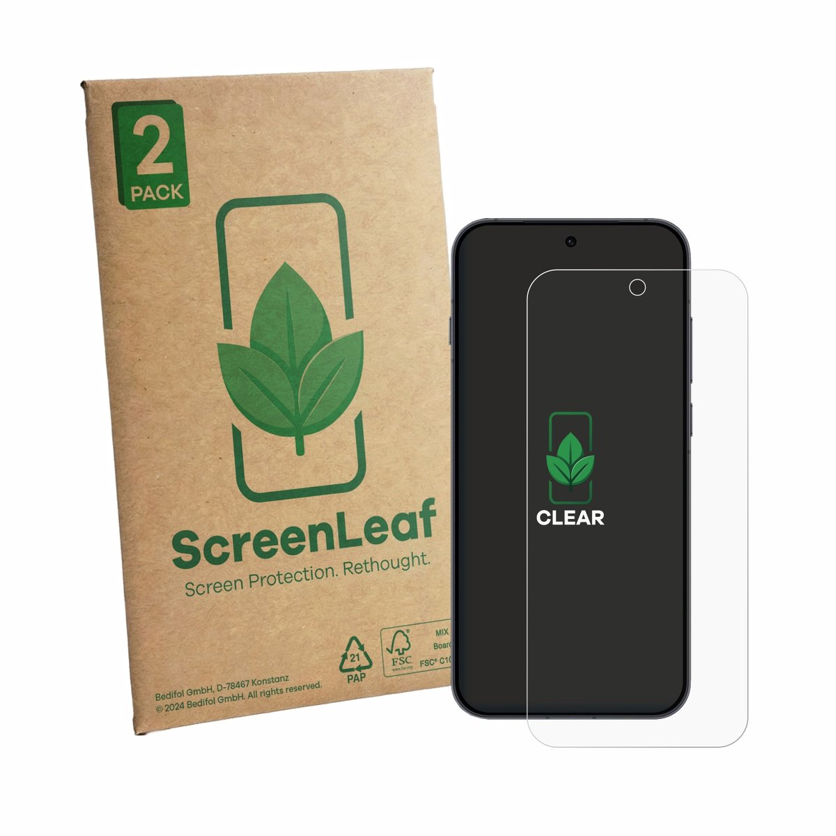 2 Stuks Screenprotector voor Oppo Reno 16 FS - Hoogwaardige Beschermfolie transparant