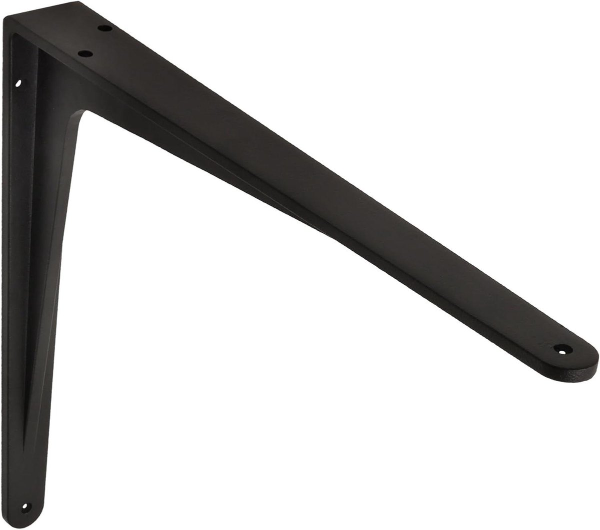 Plankdrager Aluminium - Planksteun Muurbeugel - Zware Lasten Dragen - Zonder Schoor - 34 x 29 cm - Zwart