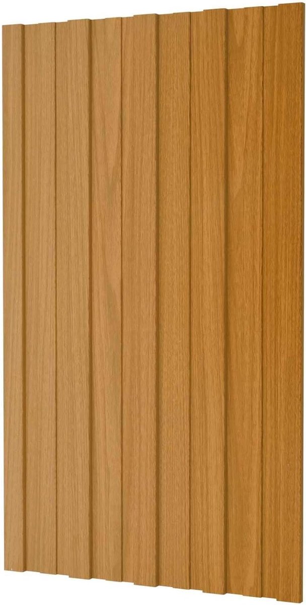 Dakpanelen Golfplaat - Dakplaten Schuur - Tijdelijke Structuren - Gegalvaniseerd Staal - 80 x 45 cm - Natuur