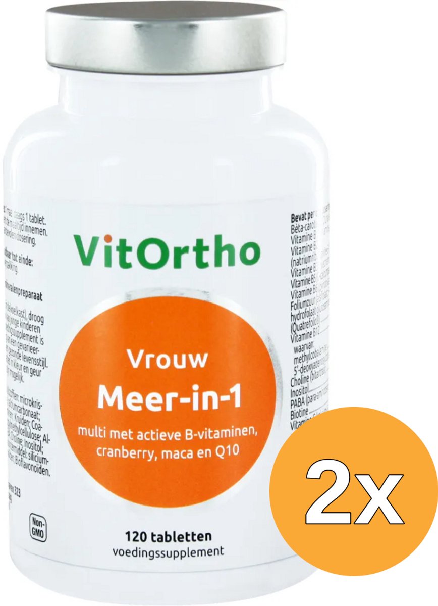 2x VitOrtho Meer in 1 vrouw (120 tabletten)