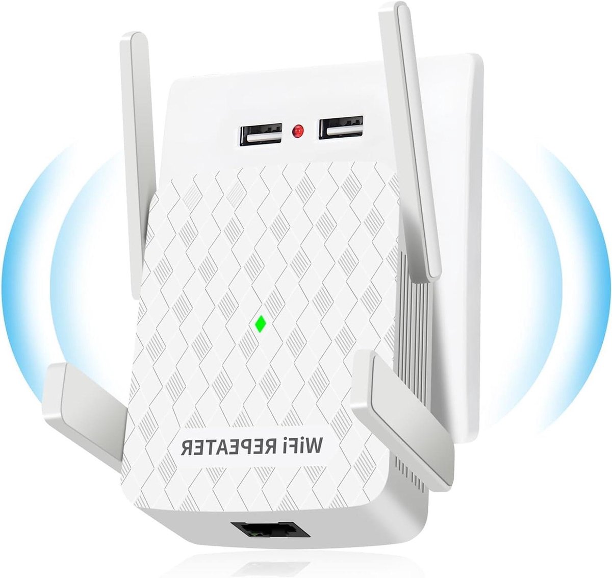 Wifi Versterker - Wifi Repeater - Internet Uitbreiden - Dual Band 1200Mbps - 9220 sq.ft. - Wit