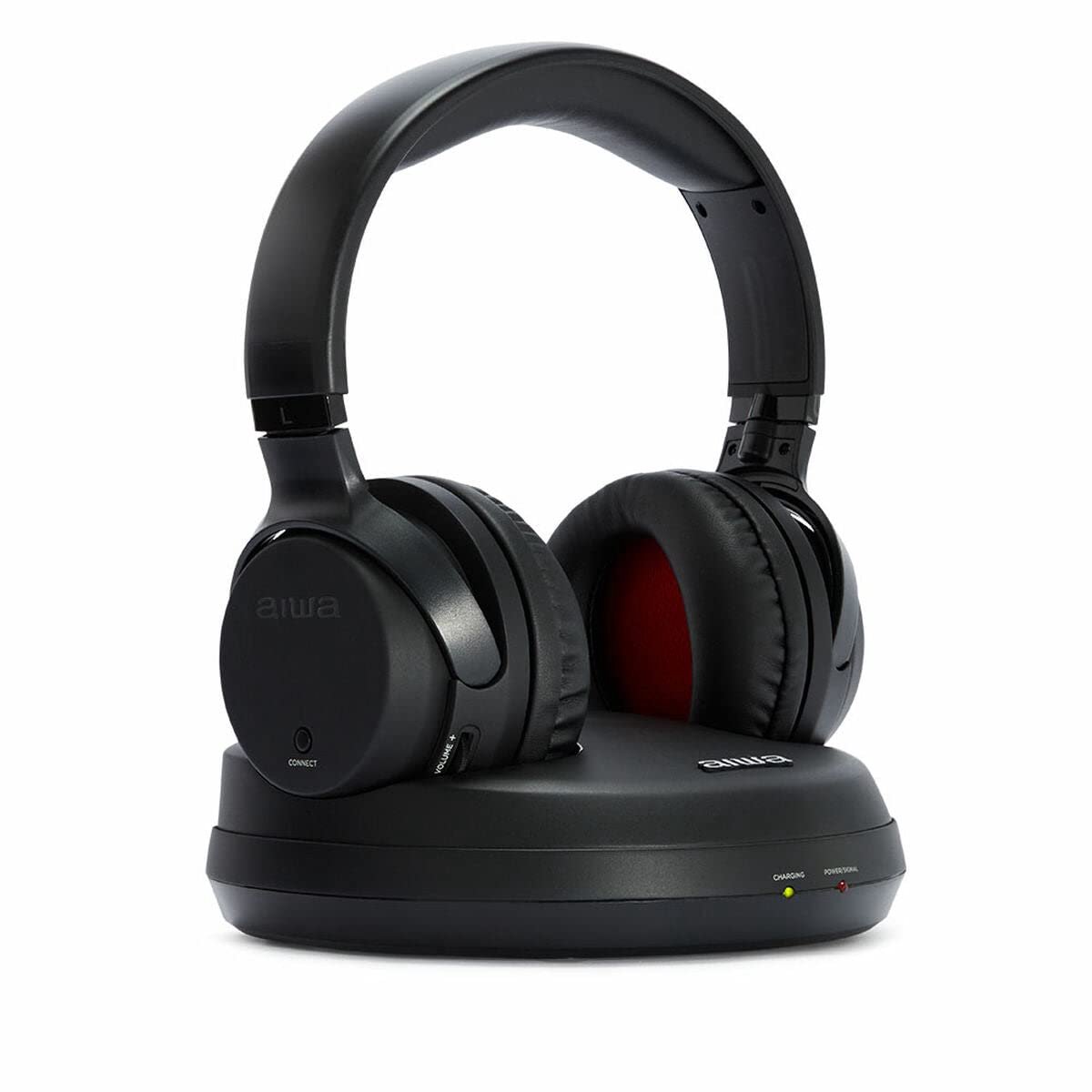 SnelShoppen - Draadloze TV-hoofdtelefoon HiFi Over-Ear met Optische Verbinding, Draadloze Transmissie, 3-Kanaals Selectie, Oplaadbaar, Zwart