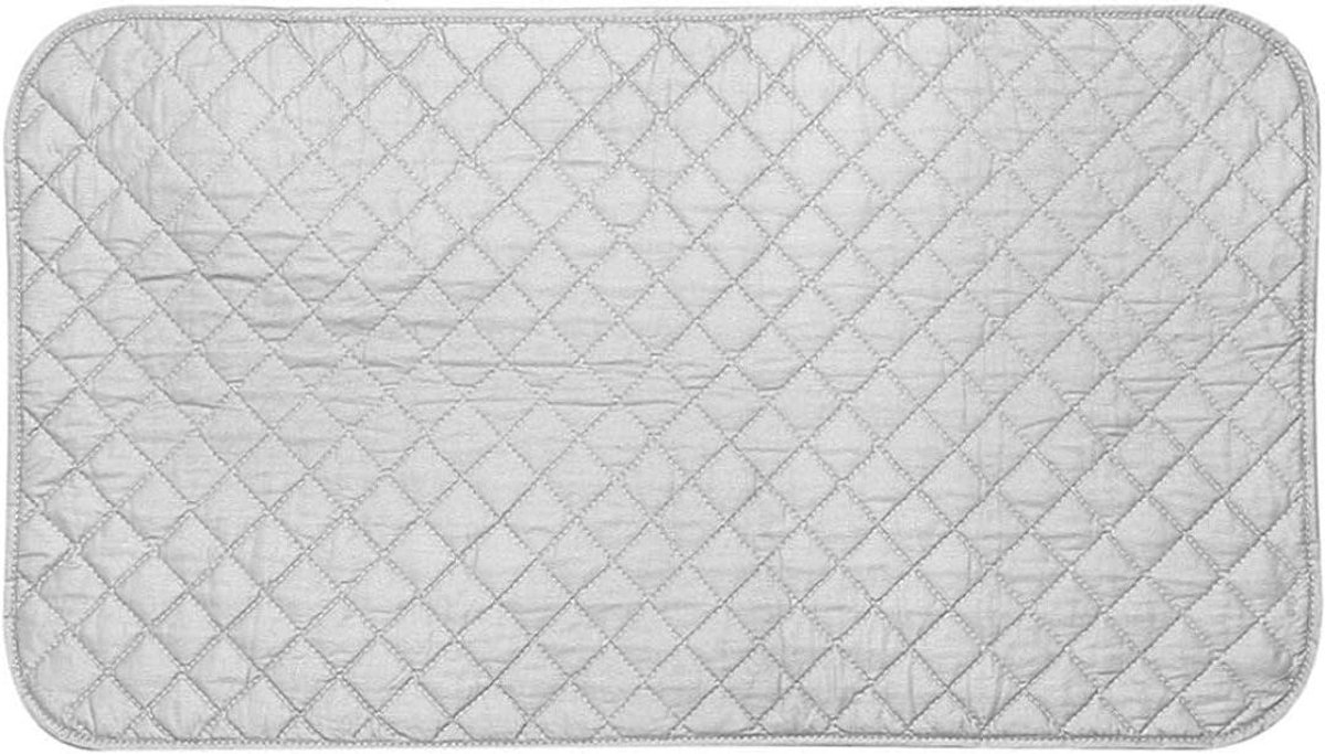 Strijkdeken Tafelblad - Strijkmat Wasdroger - Strijken en Naaien - Met Magnetische Bevestiging - 48x85cm - Zilver