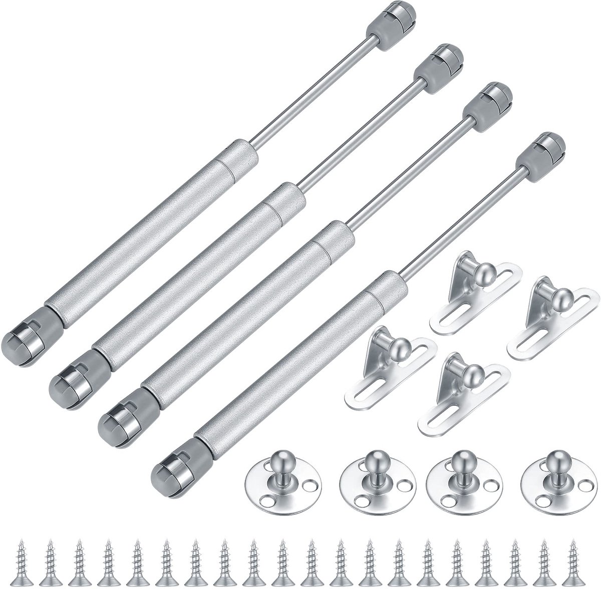 Dailygoods - Hydraulic Gas Pressure Spring - 100 Nm Gasdrukdemper voor Deuren en Meubels - Set van 4