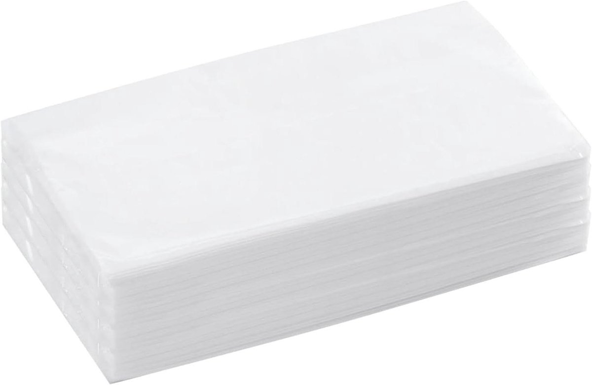 Autoverfrissingsdoekjes - Reisdoekjes Autohouder - Dagelijkse Hygiëne - Dubbellaags Houtpulp - 50 stuks - Wit