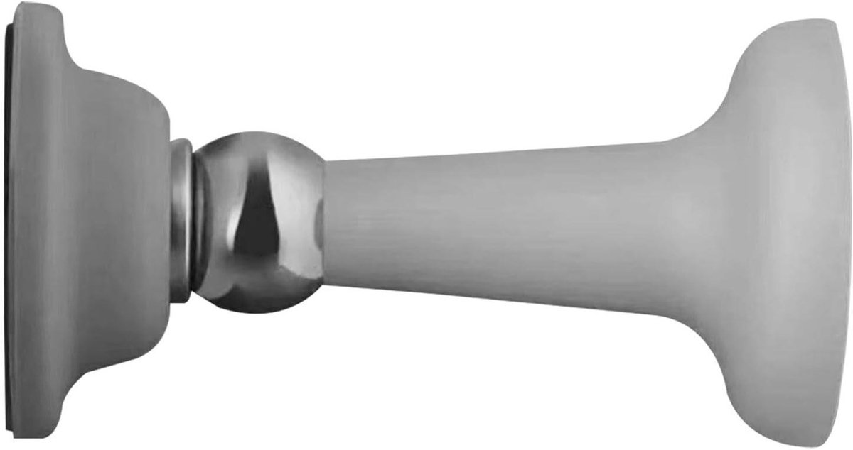 Magneet Deurstop - Deurhouder Anti-Botsing - Deur Beschermen - Sterke Zuigkracht - 5x5x10 cm - Grijs