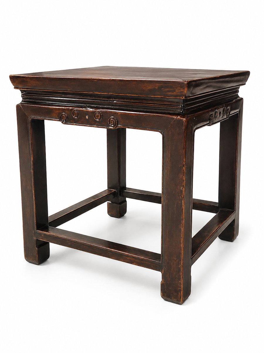 Fine Asianliving Antiek Chinese Kruk Sidetable W45xD45xH48cm Chinese Meubels Oosterse Kast