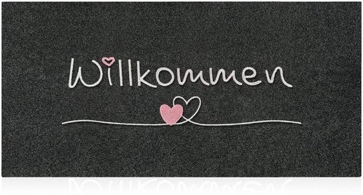 AAZZKANG Deurmat 120 x 45 cm buiten binnen welkom deurmat met duurzaam antislip rubberen a