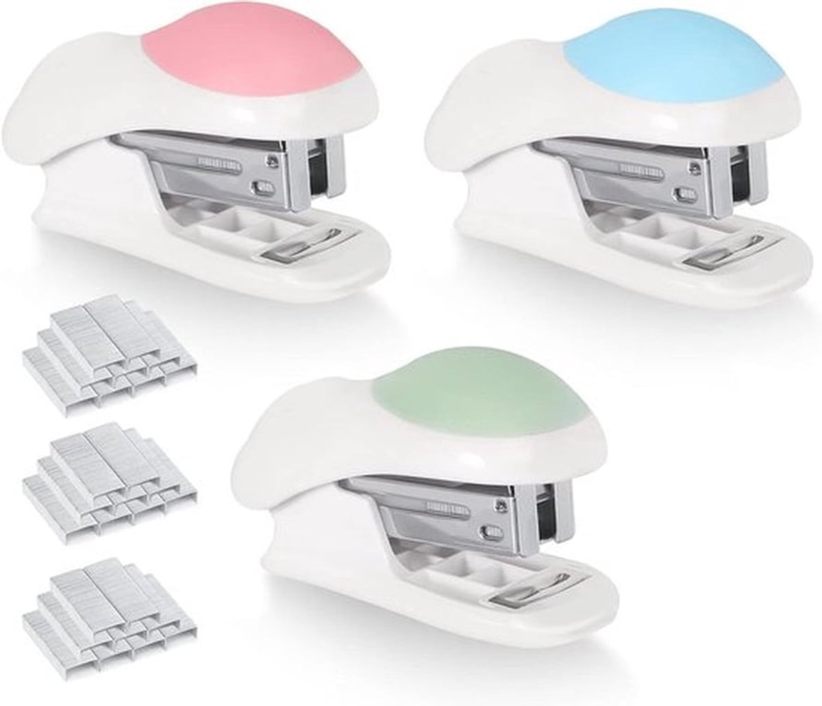 - Handmatige nietmachine - 3 stuks voor scholen, kantoren en thuisgebruik