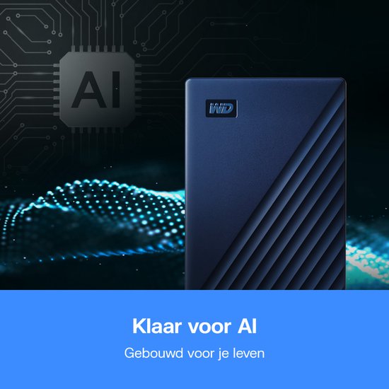 Western Digital My Passport - Compatibel met Mac - Externe Harde Schijf - Blauw - 4 TB van Merkloos — afbeelding 3