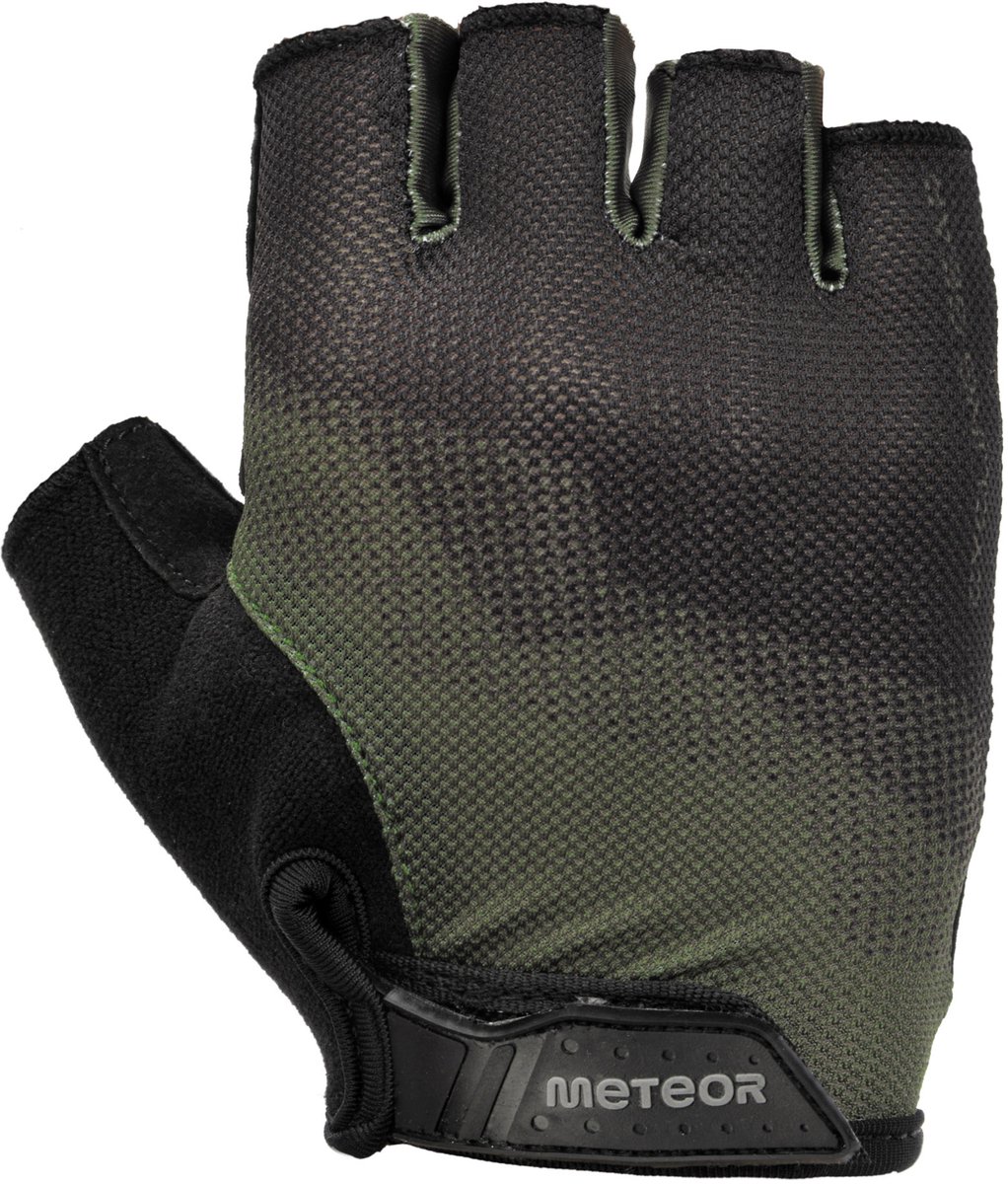 Meteor MX21 - Fietshandschoenen - Maat L, Zwart/Donkergroen
