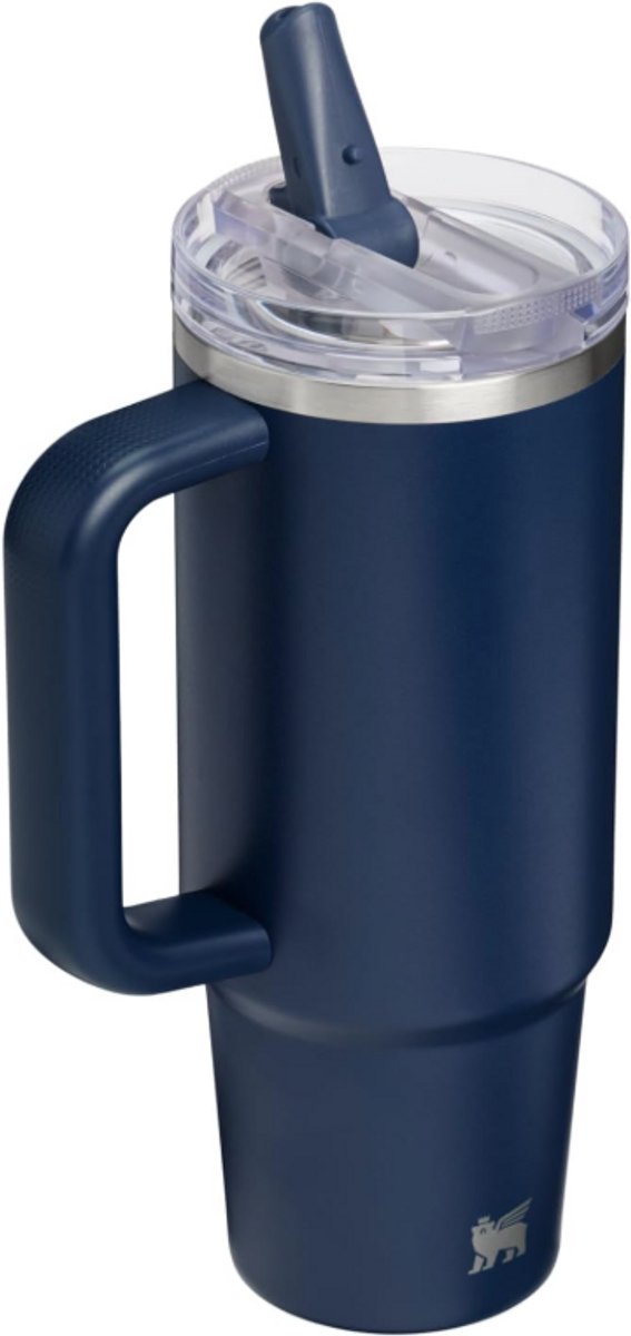 STANLEY Quencher ProTour Flip Straw Tumbler 0,89L (Dark Navy) – Lekvrije Thermosbeker met Flip Straw & Handvat – Geïsoleerd RVS – BPA-vrij – foto 2