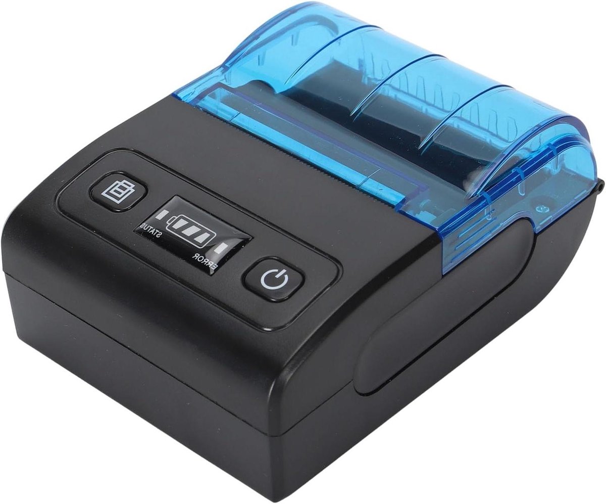 Thermische Bonprinter - Mobiele Printer Bonnen - Winkeladministratie - Meertalige Ondersteuning - 58 mm - Zwart