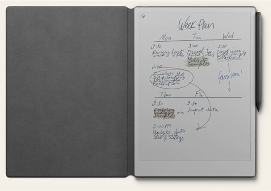 reMarkable Paper Pro met Marker Plus en Zwarte Magnetische Hoes - digitaal notitieblok van Merkloos — afbeelding 2