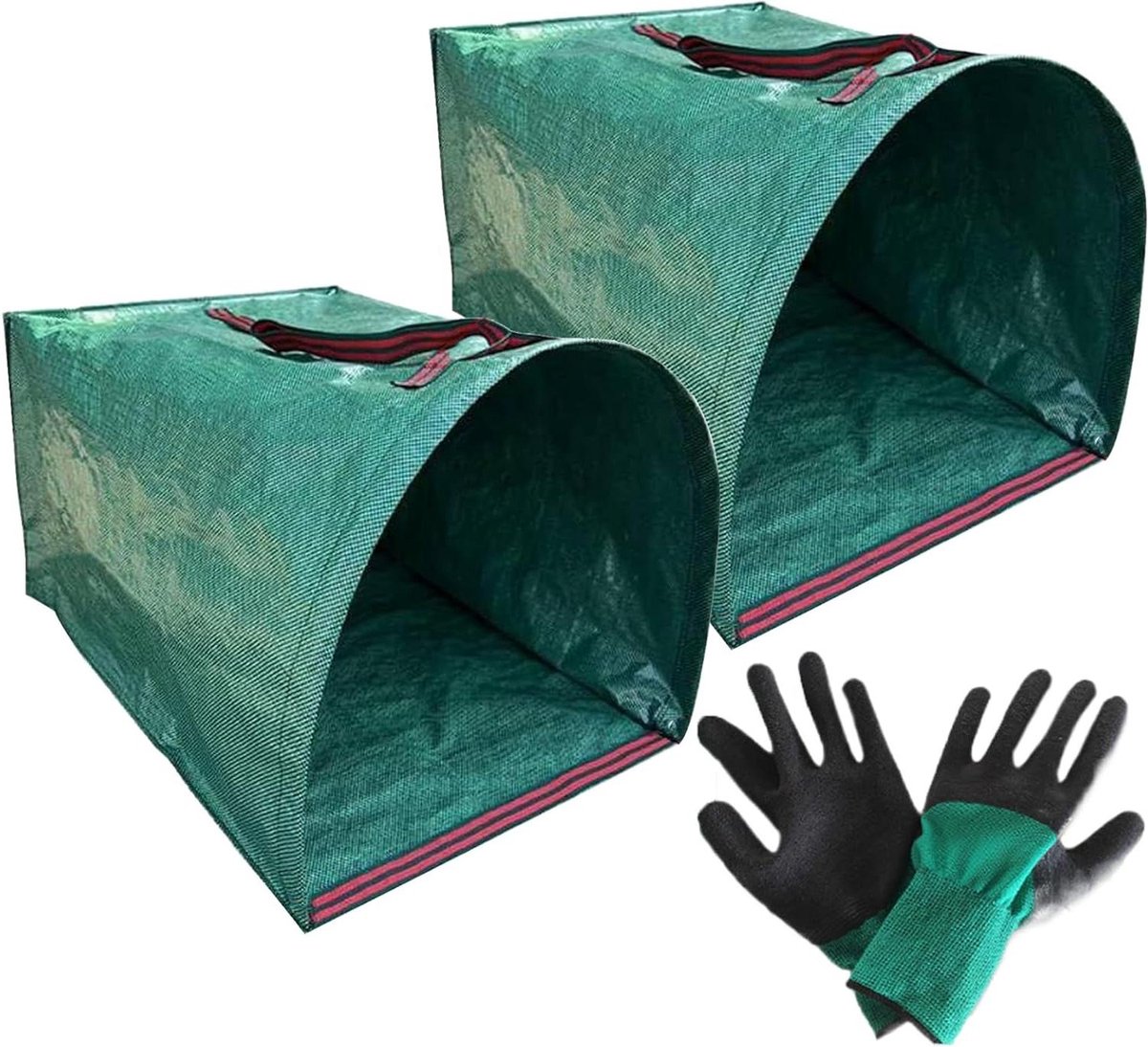 Tuinzakken - Afvalzakken Tuin - Tuinafval Verzamelen - Met Handgrepen - 150L - Meerkleurig