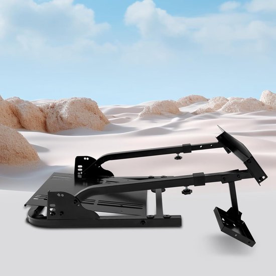 Racestuurhouder - Stuurwielbeugel - Gaming Simulatie - Verstelbaar Ergonomisch Ontwerp - 56-78 cm Verstelbaar - Zwart — afbeelding 4