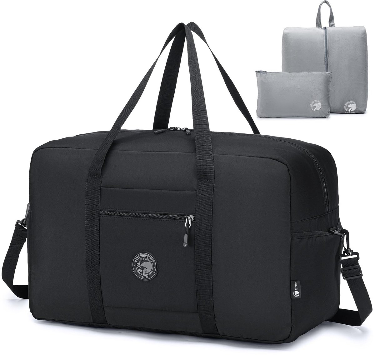 Dailygoods - Grote Travel Bag 55x35x25 cm - Handbagage met Toilettassen en Waterafstotend Nylon