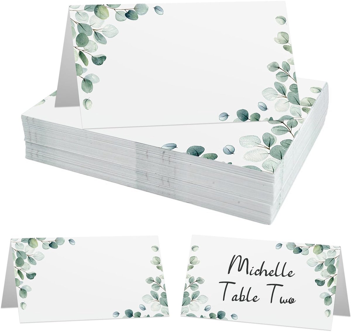 Dailygoods- Tafelkaarten 40 Stuks - Plaatskaartjes - Bruiloft - Verjaardag - Festival - Hoogwaardig Papier - Plaatskaarten
