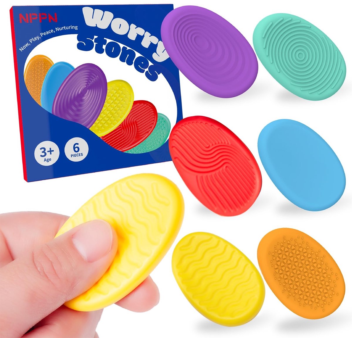 Dailygoods- Fidgetspeelgoed Lichtgewicht - Sensorisch Speelgoed - 6 Stuks - Antistress Speelgoed - Geschikt voor Kinderen - Ideaal voor Onderweg - Stressspeelgoed