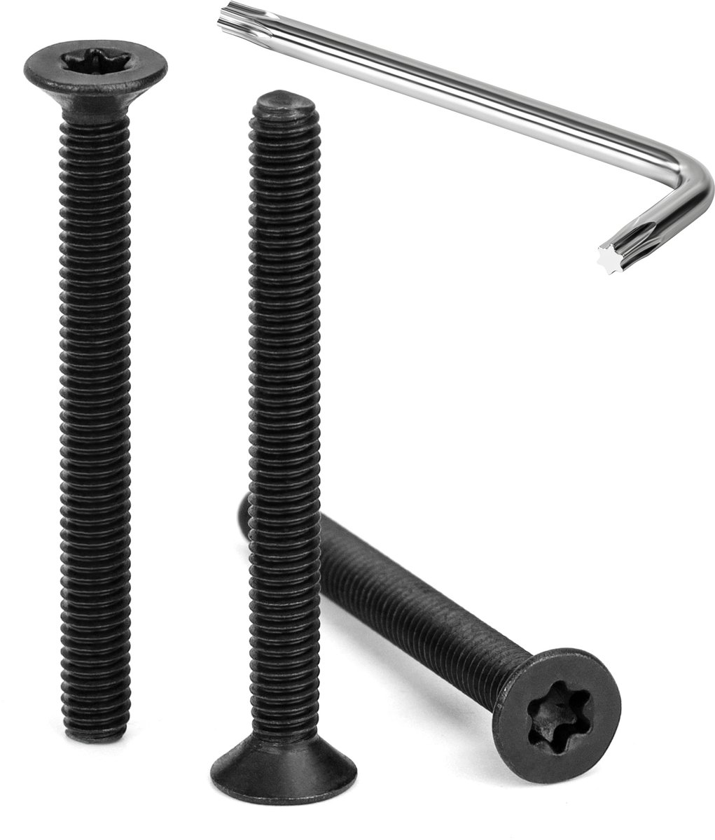 Dailygoods - 30 Stuks M4 x 40 mm Verzonken Kopschroeven - Roestvrij Staal met Torx Aandrijving