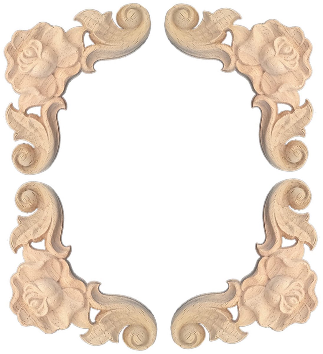 Dailygoods - Houten Ornament voor Meubels - Vintage Decoratie en Houtsnijwerk