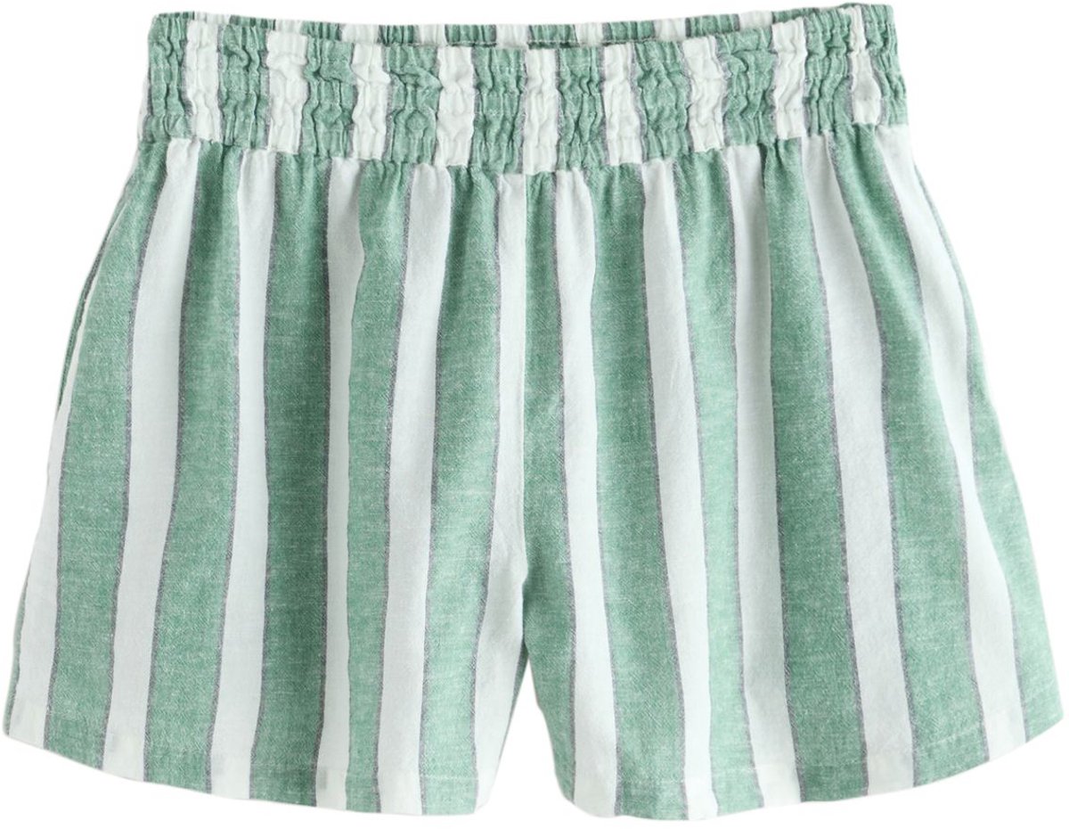 Next - Dames - Zomershort met linnen - Groen