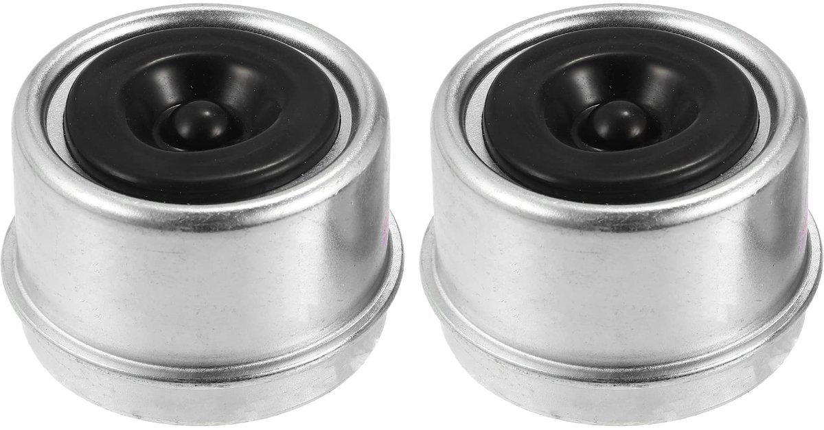 Dailygoods - QUARKZMAN 5 cm Wielnaafkap voor Trailerwielen, Set van 2